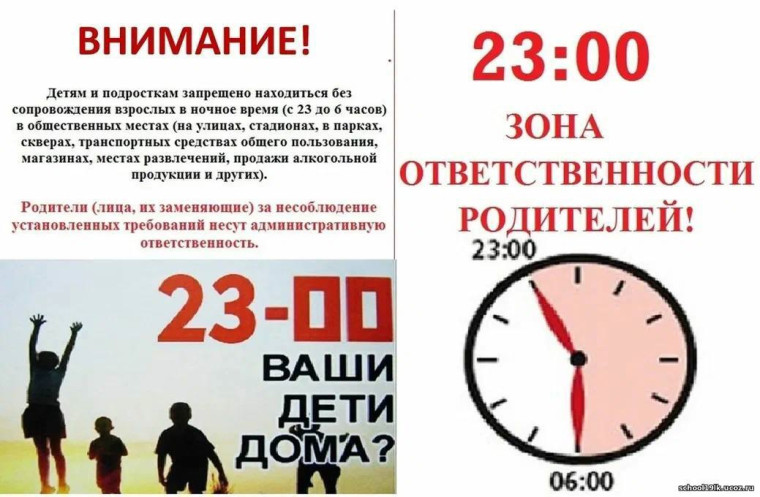 Комендантский час для детей и подростков в Красноярском крае в 2025 году.
